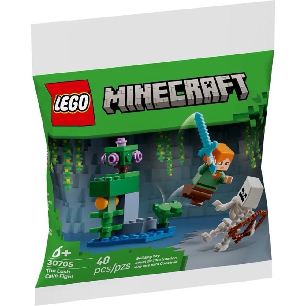 🆕 LEGO Minecraft The Lush Cave Fight Building Toy 30705